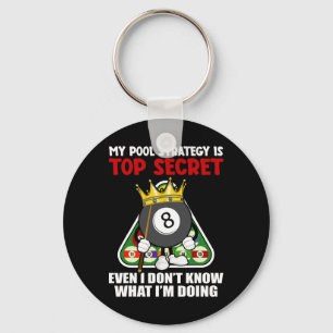 Funny Billiards Art For Men Women Billiards Pool P Key Ring