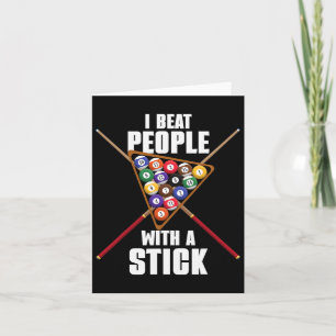 Funny Billiards Billiard Rack I Beat People With A Card