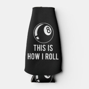 Funny Billiards Design For Pool Players Retro 8 Ba Bottle Cooler