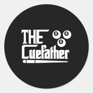 Funny Billiards Game Of Pool  Classic Round Sticker