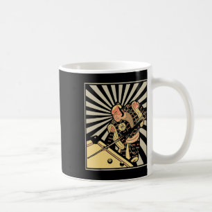 Funny Billiards Gift For 8-ll Pool Player Samurai Coffee Mug