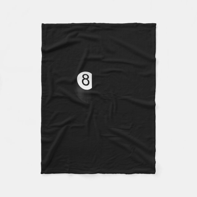 Funny Billiards Long-sleeve For 8-ll Pool Player  Fleece Blanket (Front)