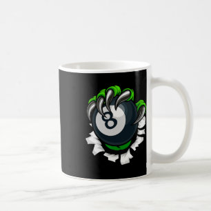 Funny Billiards Nails Art Billiards Playing Pool P Coffee Mug