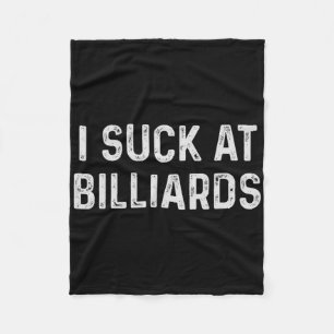 Funny Billiards Player Fleece Blanket
