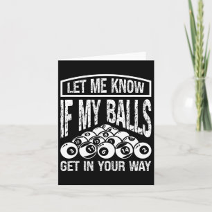 Funny Billiards Player Snooker Billiard Pool Playe Card