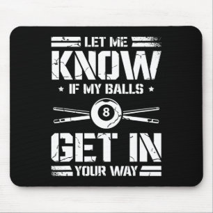 Funny Billiards Player Snooker Billiard Pool Playe Mouse Pad