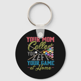 Funny Billiards Pool Cue Shirt Funny Pool Billiard Key Ring