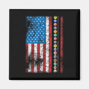 Funny Billiards Pool Hall Snooker Vintage American Magnet