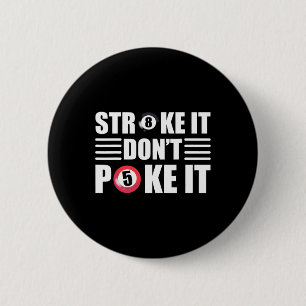 Funny Billiards Pool Player 6 Cm Round Badge