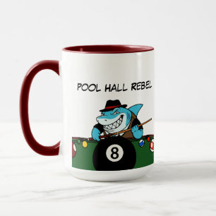 Funny Billiards Pool Rebel Jumbo Coffee Mugs