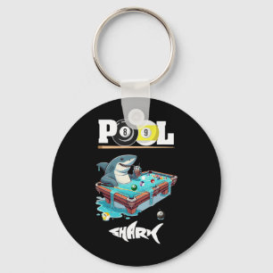 Funny Billiards Pool Shark Cool Key Ring