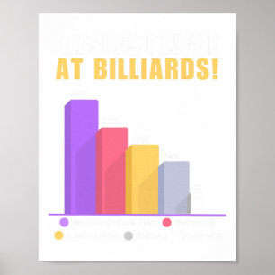 Funny Billiards Pun Gifts - Reason I Loose At Bill Poster