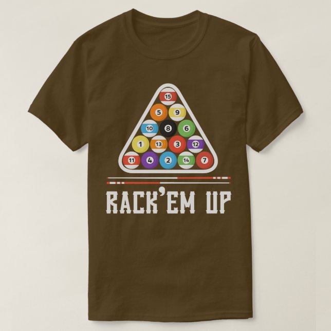 Funny Billiards Saying Design  T-Shirt (Design Front)