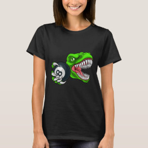 Funny Billiards T-rex Art Billiards Playing Pool P T-Shirt