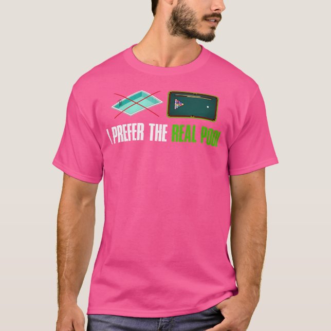 Funny Billiards T-Shirt (Front)