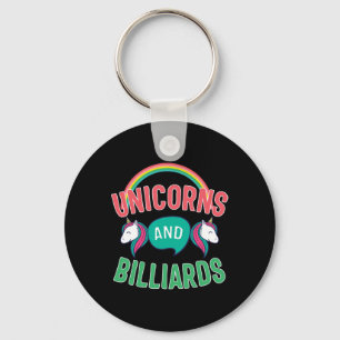 Funny Billiards T Shirt Unicorns And Pool R Gift T Key Ring