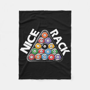 Funny Billiards Triangle Fleece Blanket