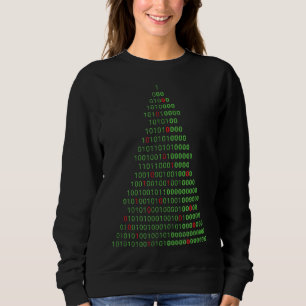 Funny Binary Christmas Tree Computer Programmers a Sweatshirt