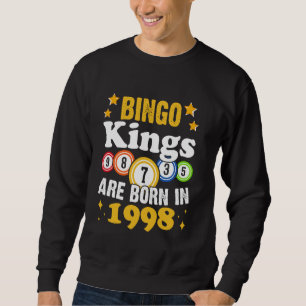 Funny Bingo 26th Birthday Bingo Kings Are Born in  Sweatshirt