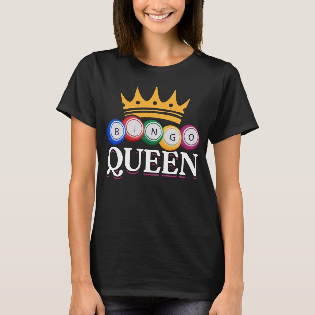 Funny Bingo Girl Bingo Balls Queen Women T-Shirt (Front)