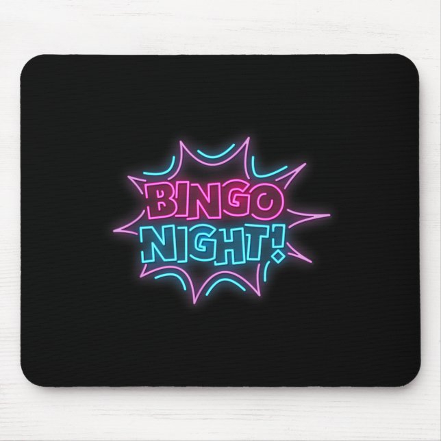 Funny Bingo King - Bingo Night  Mouse Pad (Front)