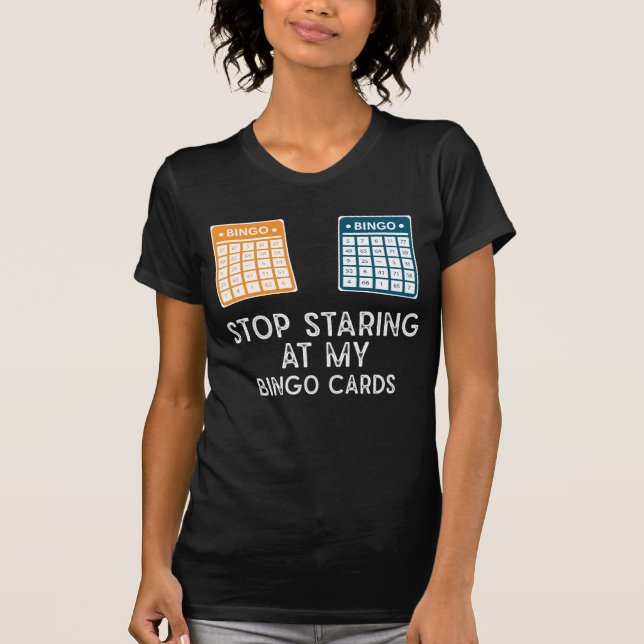 Funny Bingo Player Game Gambling Humour T-Shirt (Front)