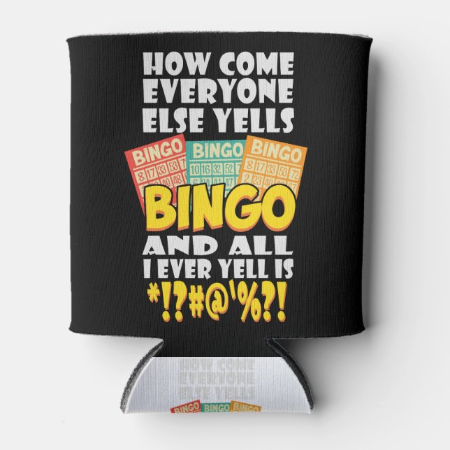 Funny Bingo Player Gift Can Cooler (Front)