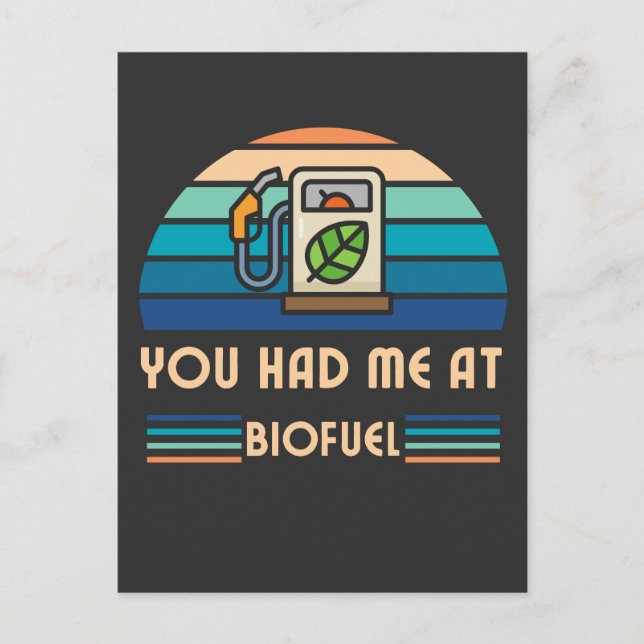 Funny Biofuel Postcard (Front)