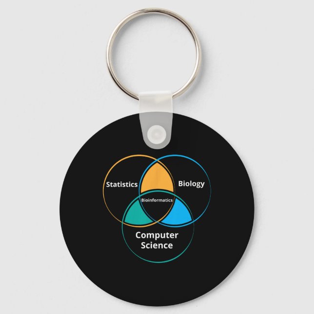 Funny Bioinformatics Biology Science Teacher Gift  Key Ring (Front)