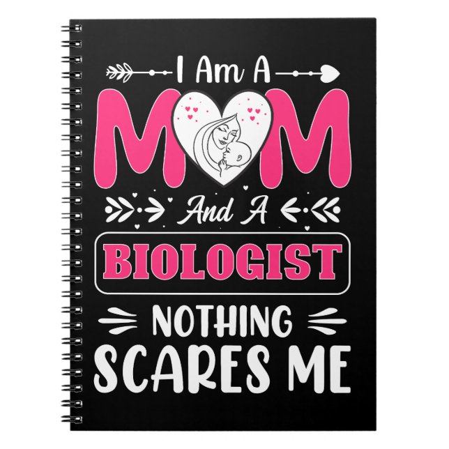 Funny Biologist Mom, Biologist Mom Funny Notebook (Front)