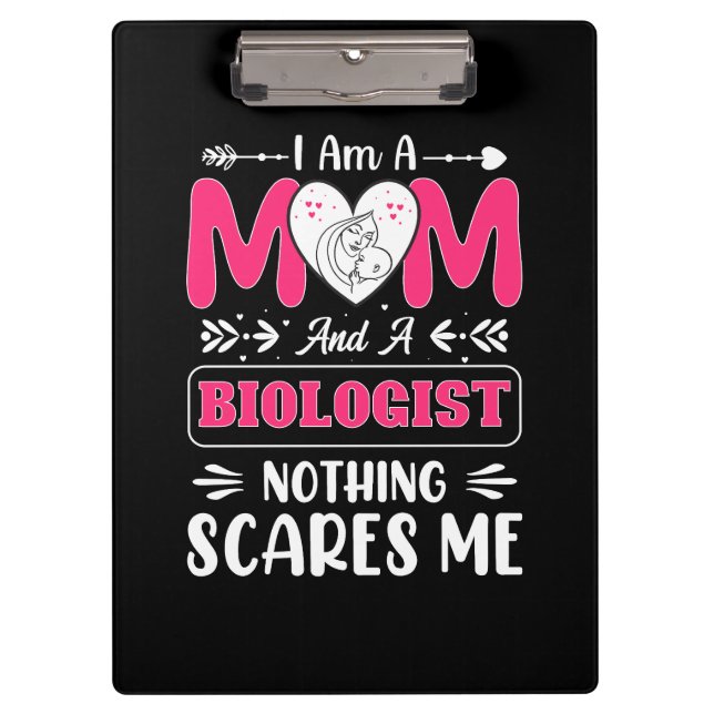 Funny Biologist Mum, Biologist Mum Funny Clipboard (Front)