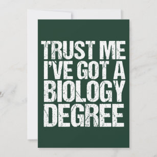Funny Biology Major Graduation Biologist Graduate Card
