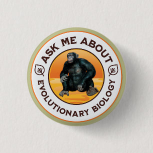 Funny Biology Teacher Evolution Humour Gift 3 Cm Round Badge