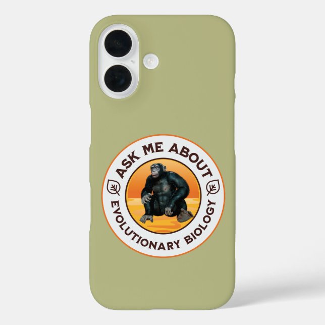 Funny Biology Teacher Evolution Humour Gift Case-Mate iPhone Case (Back)
