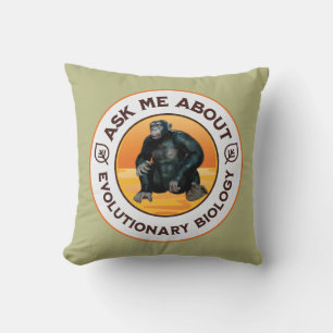 Funny Biology Teacher Evolution Humour Gift Cushion
