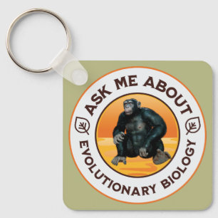 Funny Biology Teacher Evolution Humour Gift Key Ring