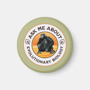 Funny Biology Teacher Evolution Humour Gift Magnet