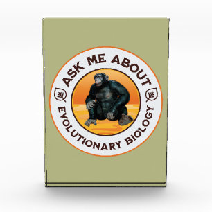 Funny Biology Teacher Evolution Humour Gift Photo Block