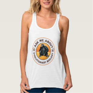 Funny Biology Teacher Evolution Humour Gift Singlet