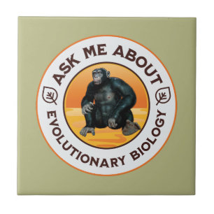 Funny Biology Teacher Evolution Humour Gift Tile