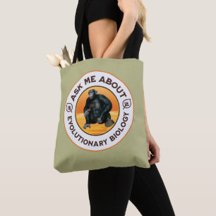 Funny Biology Teacher Evolution Humour Gift Tote Bag