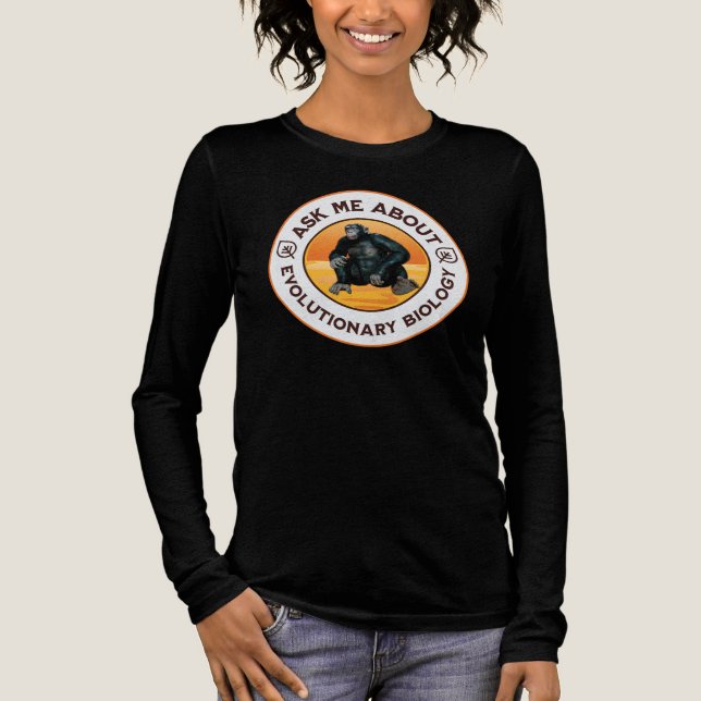 Funny Biology Teacher Evolution Humour Gift Tri-Blend Shirt (Front)