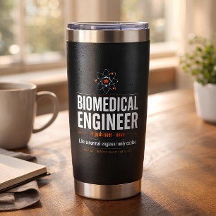 Funny Biomedical Engineer Definition Black  Insulated Tumbler