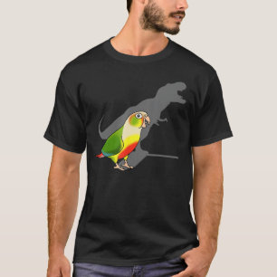 Funny Birb Memes T-rex shadow Green Cheeked Pineap T-Shirt