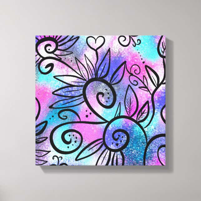 Funny bird art canvas print (Front)