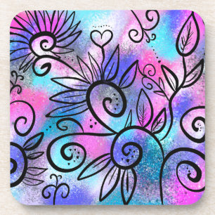 Funny bird art stone coaster