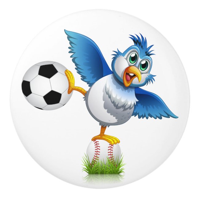 Funny Bird Ceramic Knob (Front)