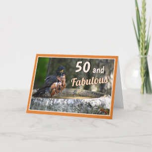 Funny Bird Humourous Fabulous 50 Birthday Card