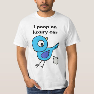 Funny Bird Poop Custom Personalized Protest  T-Shirt