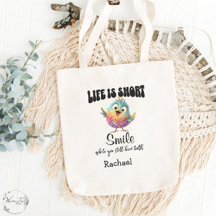 Funny Bird Sarcastic Quote Motivation Tote Bag